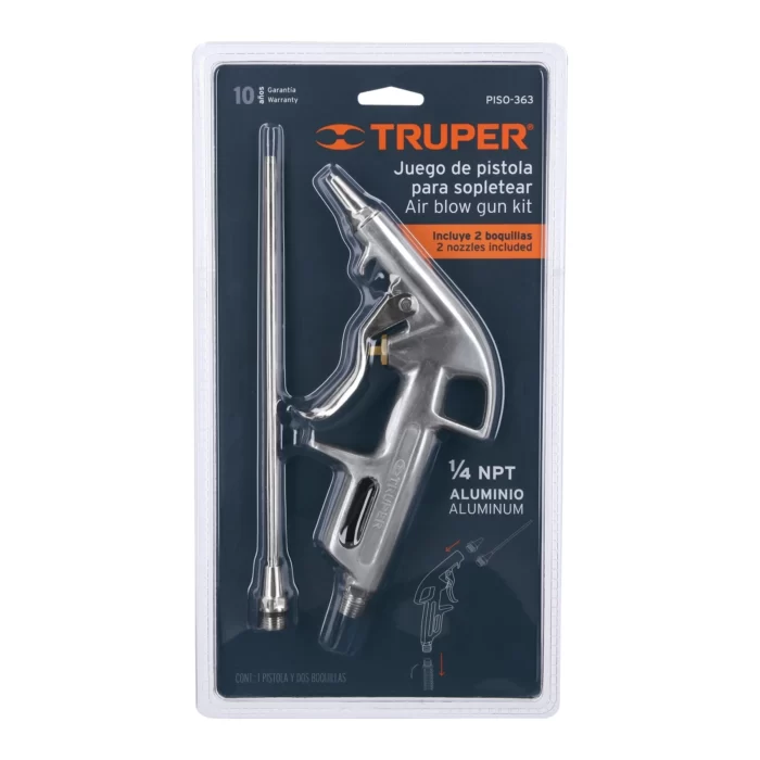 Pistola sopladora para compresor Truper 10647 3